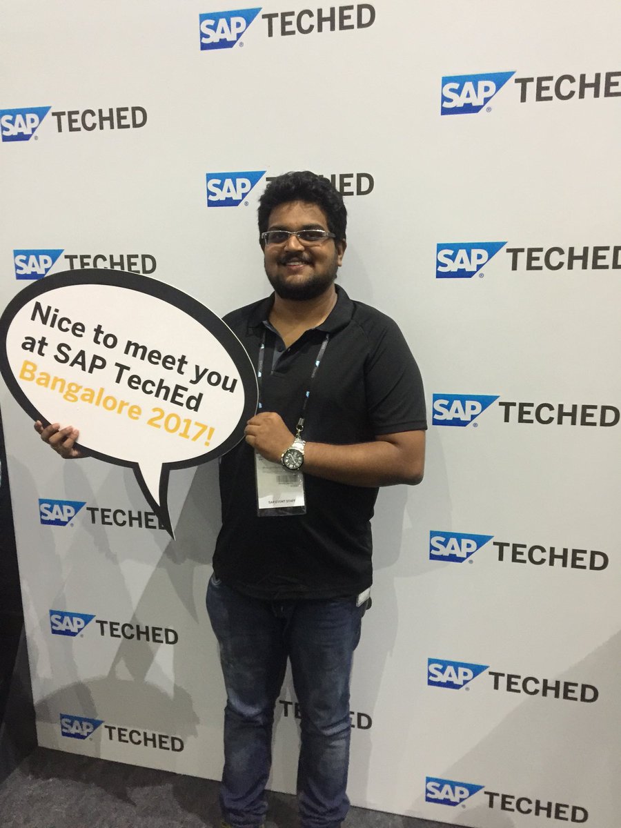 RajRelvin's tweet photo. #SAPTechEd#excited #sapcommunity https://t.co/lxtnQrp36N