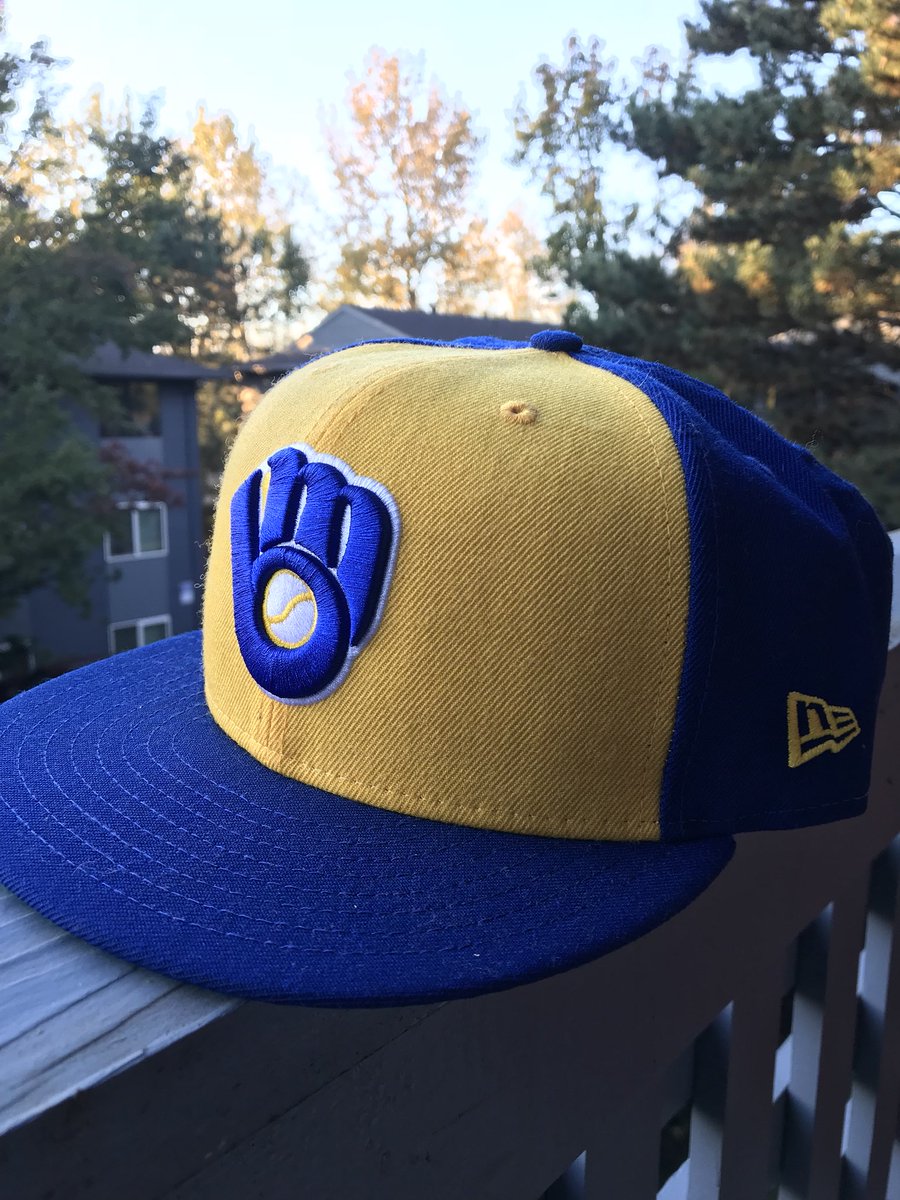 KaoticDabz's tweet photo. Got the @Brewers cap from @lids part of the #UltimatePatchcollection w the 1982 game ticket #Fittedcap #59fifty #NewEraCap #FlyYourOwnFlag https://t.co/B7yenhJGky
