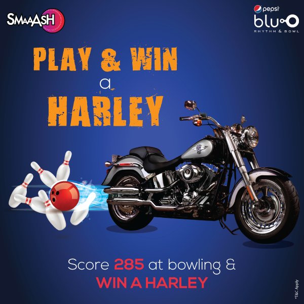 PVRbluO_'s tweet photo. A bowling score of 285 &amp; you are free to take the gleaming new bike of your dreams home.
Come to test your caliber for Harley Davidson now. https://t.co/nGz1rGmzil