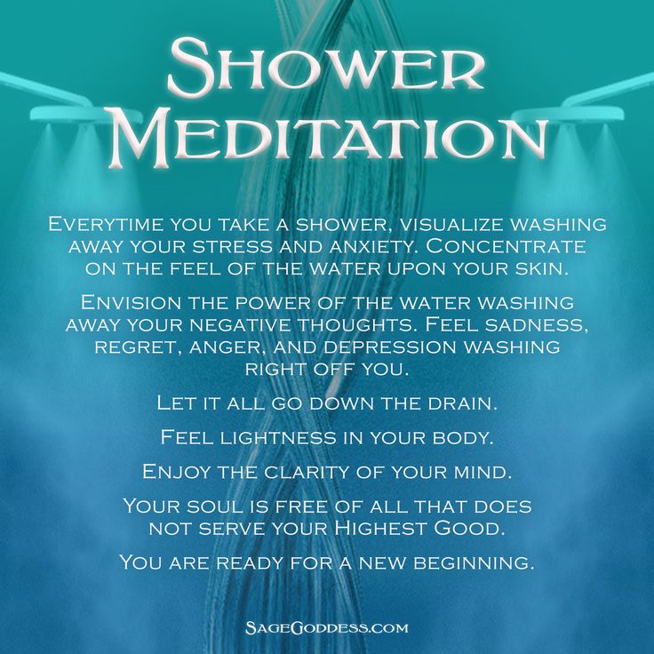 Shower Meditation. Try it next time you take a shower.
#meditateeveryday
