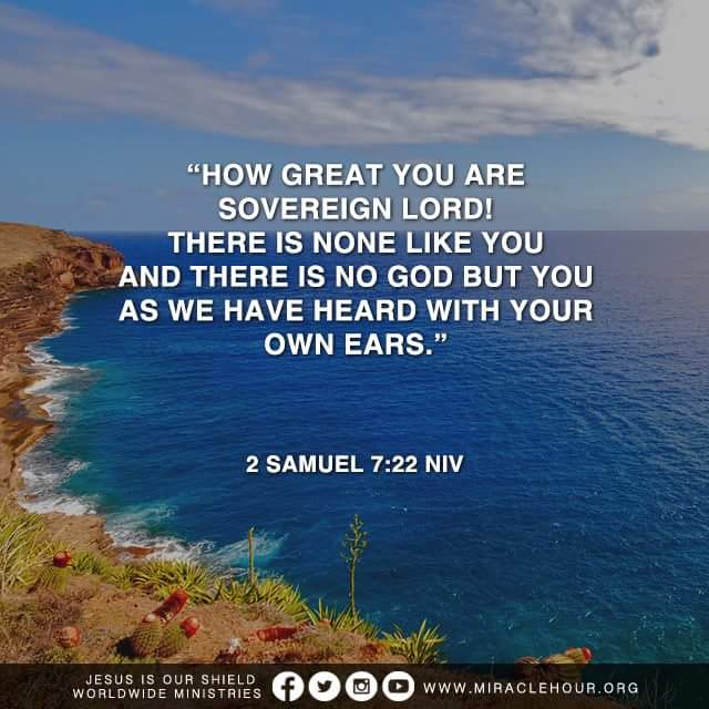 Jesus Is Our Shield On Twitter How Great You Are Sovereign Lord There Is No One Like You And There Is No God But You As We Have Heard With Our Own If you like it, and want to order your own copy, check out www.themcgregors.org for info on how to get your copy today. sovereign lord
