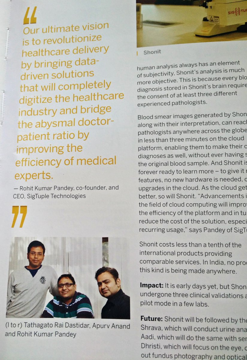 sigtuple's tweet photo. SigTuple published in the SAP DigitalistIndia Magazine (Sep-Oct 2017 edition)!https://t.co/dnoLWEZ1nE https://t.co/9HiUosJKmz