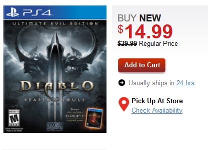 diablo 3 ps4 gamestop