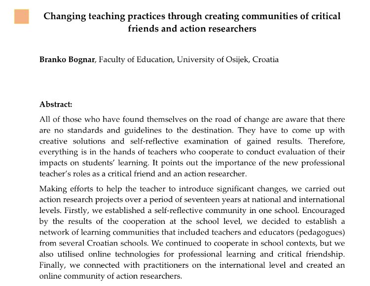 CollectivED1's tweet photo. Looking forward to #atee2017 today’s keynote. “Creating teaching practices through communities of critical friends &amp; action researchers.” https://t.co/q7BxRJ85cd