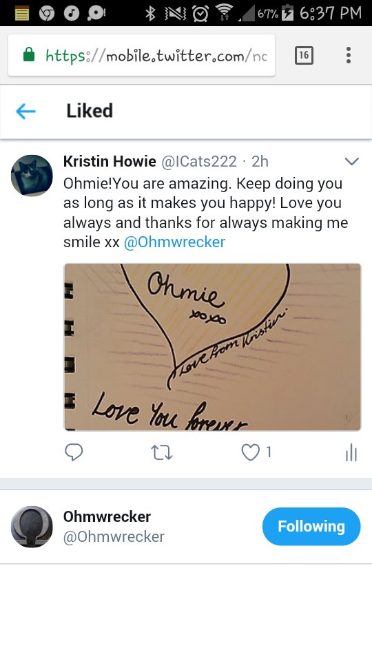 OMG OHM LIKED MY PHOTO! DREAMS REALLY DO COME TRUE! <a href="/Ohmwrecker/">Ohmwrecker</a> XXX