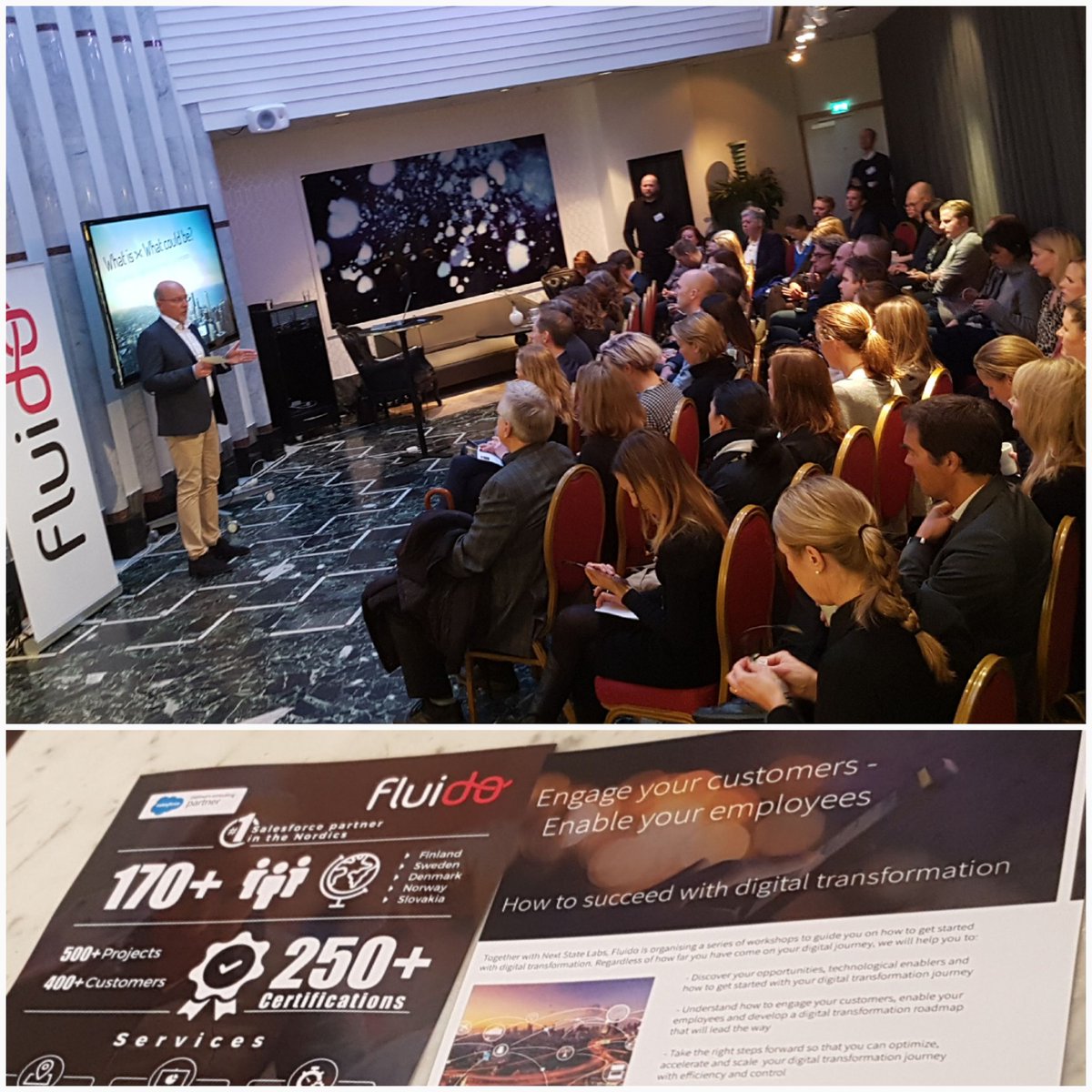 kaimakela's tweet photo. Seize digital opportunity and deliver amazing employee &amp; customer experience. @FluidoTweets and @NextStateLabs sold out morning in Stockholm https://t.co/3oPNY0HGbg