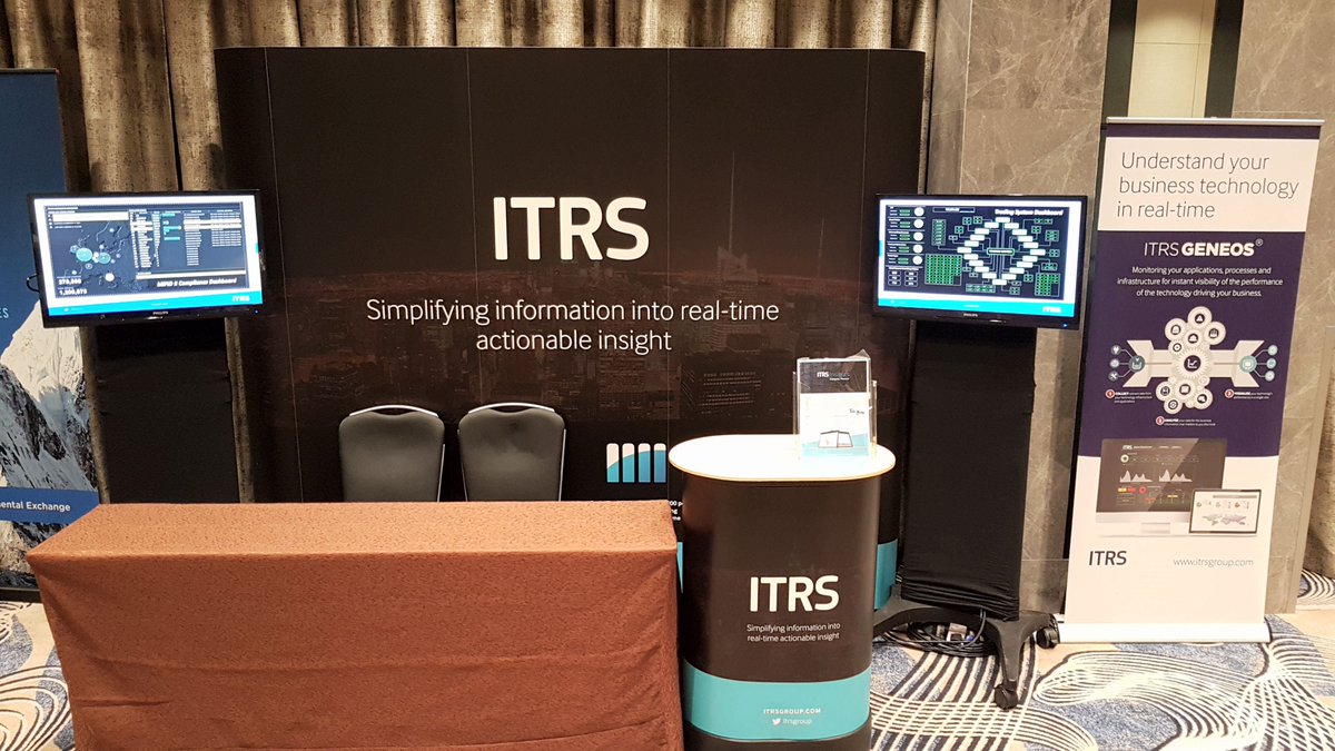 itrsgroup's tweet photo. If you are at #TradeTechAsia come to our stand and understand how Geneos can help monitor MiFID II compliance! @TradeTech @HiltonSingapore https://t.co/mifGGw51Fs