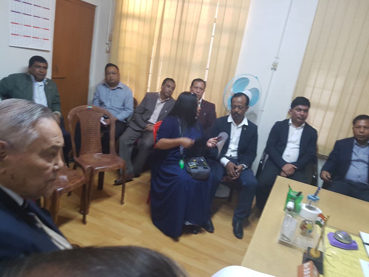 drcpjoshi's tweet photo. Attending the meeting of office bearers of @INCMeghalaya at #Shillong. @mukulsangma #DrDDLapang https://t.co/jpICyfIrWo