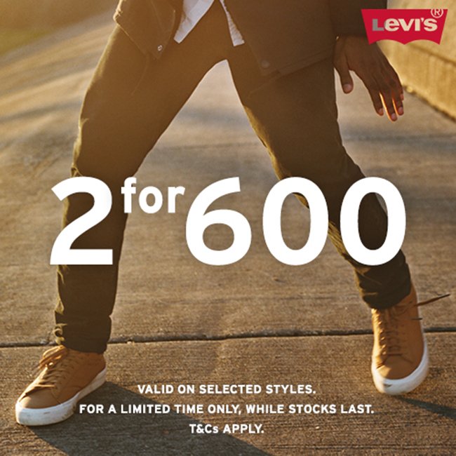 Studio_88's tweet photo. @LevistraussSA 514™, 522™ and 550™ 2 for R600 is here! Available while stocks last @Studio_88 25 Oct - 05 Nov T&C's apply. #LevisMoves 😀 https://t.co/VdopRZpcxS