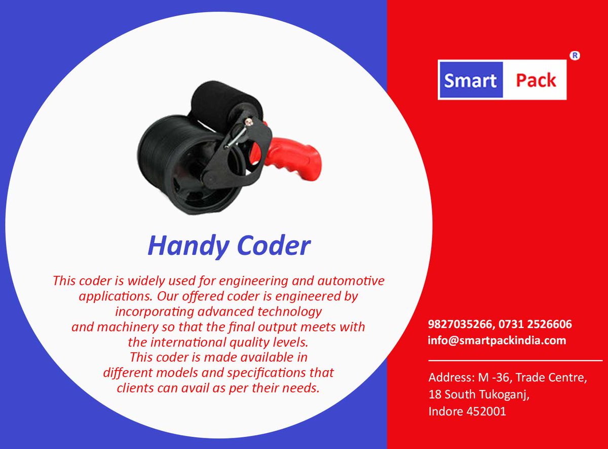 SmartPackIndia's tweet image. Handy Coder
#handycoder #batchcode #codeoncartoons #printcode #smartpack