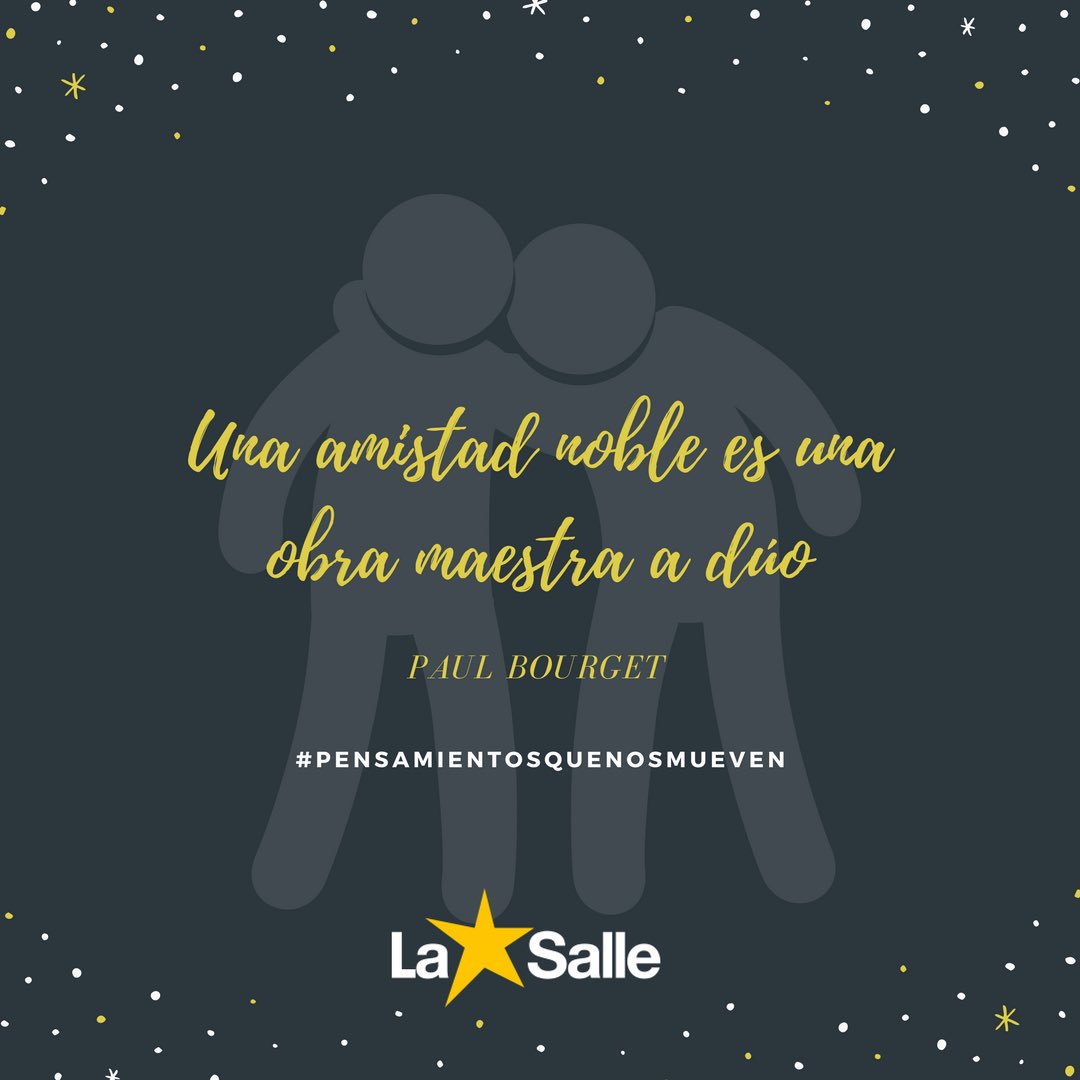 lasallevp's tweet photo. Educamos en la amistad,  en el cuidado y acompañamiento de los compañeros de viaje. #Pensamientosquenosmueven #TuAlegríaLaMía #SomosLaSalle https://t.co/UblcvdGzwG