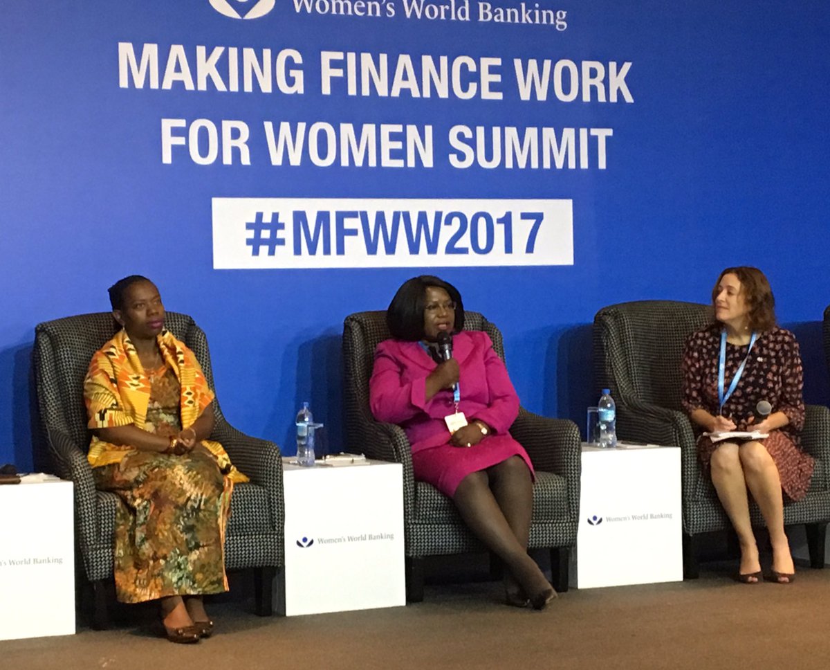 Dr Tukiya Kankasa-Mabula, Dep Governor of Bank of Zambia on policymakers as game changers for #financialinclusion #mfww2017 <a href="/womensworldbnkg/">Women's World Banking</a>