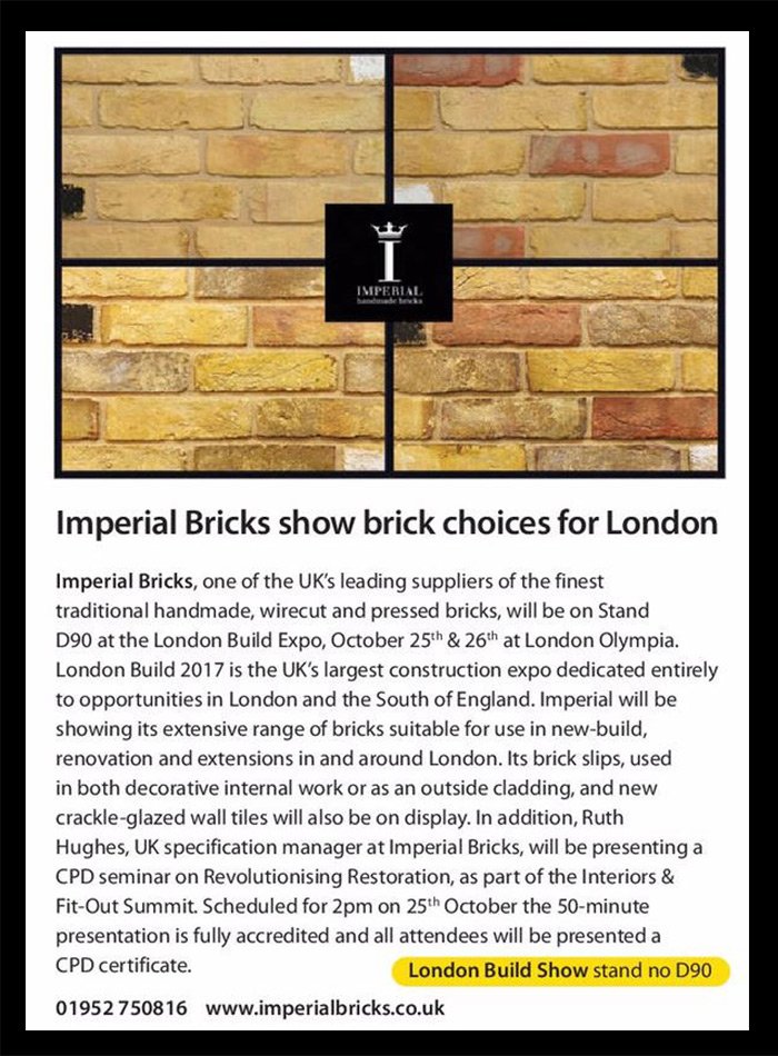 Imperial_Bricks's tweet photo. Check out this article from October's issue of @Housebuilderdev #LondonBuild #LoveHandmadeBricks #BrickRange https://t.co/PF3TEgSv94 https://t.co/nI6zNdHkpc