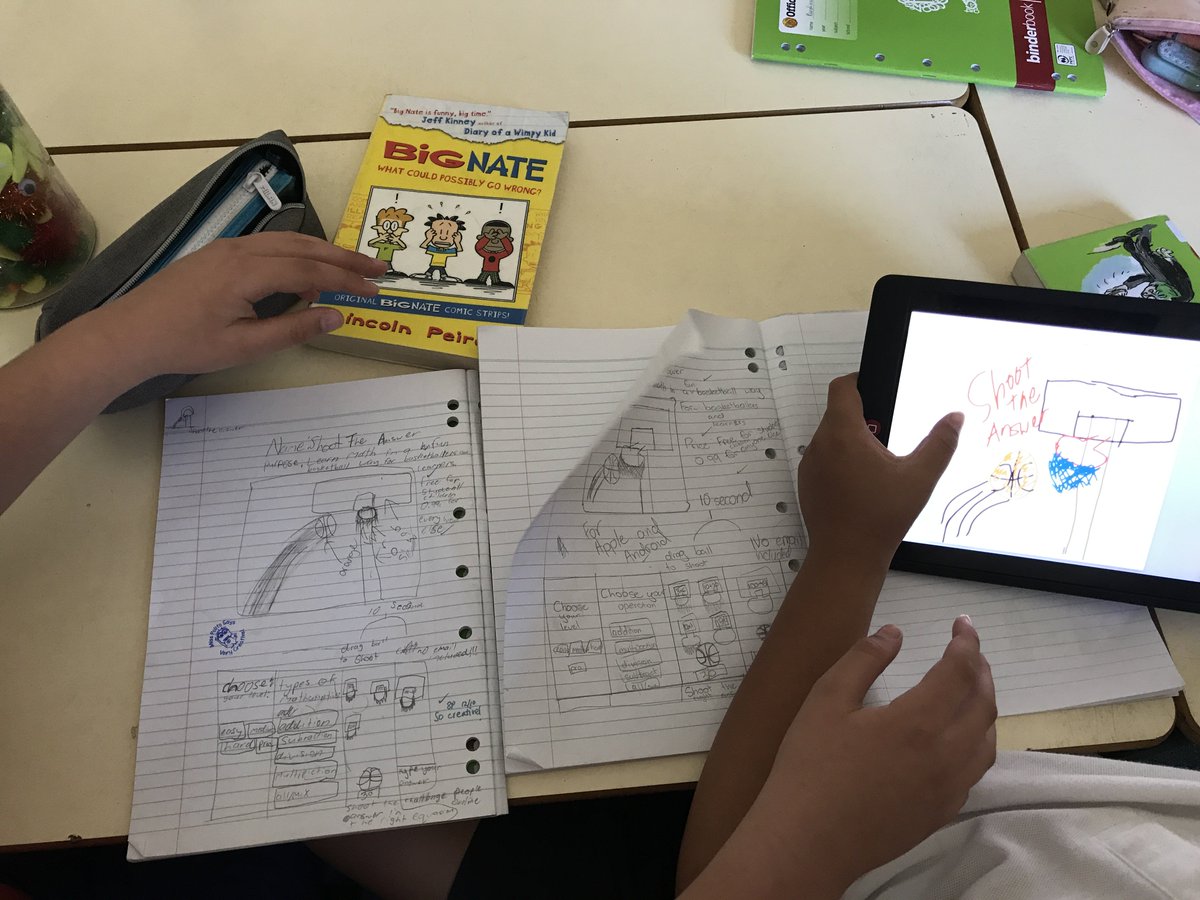 One of my favourite lessons so far. Design an educational app &amp; create a commercial advertising it! Ss loved sharing their innovative ideas!