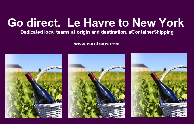 CaroTransIntl's tweet photo. #FranceFriday-Focuses on direct #LCLServices from Le Havre to the U.S. East Coast. Expedited routing to Northeast via direct service to NY https://t.co/Kw1U2QXaLG