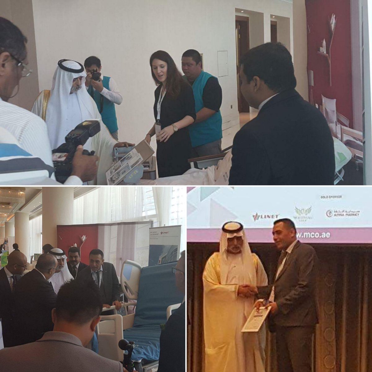 linetmea's tweet photo. Noble visit of Sheikh Nahyan bin Mubarak Al Nahyan to our stand during the 4th Homecare Conference in Abu Dhabi #linetcares #homecare https://t.co/ulL8YWiE6a
