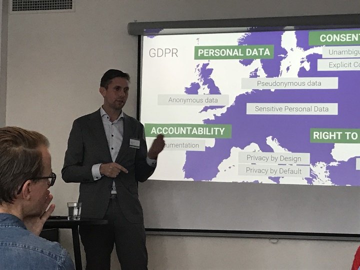NortalGlobal's tweet photo. @mathiasjonsson talking about #GDPR and #MarketingAutomation -An opportunity to do better marketing! See more info: https://t.co/q7RrDWvF65 https://t.co/3oghNAYl9x