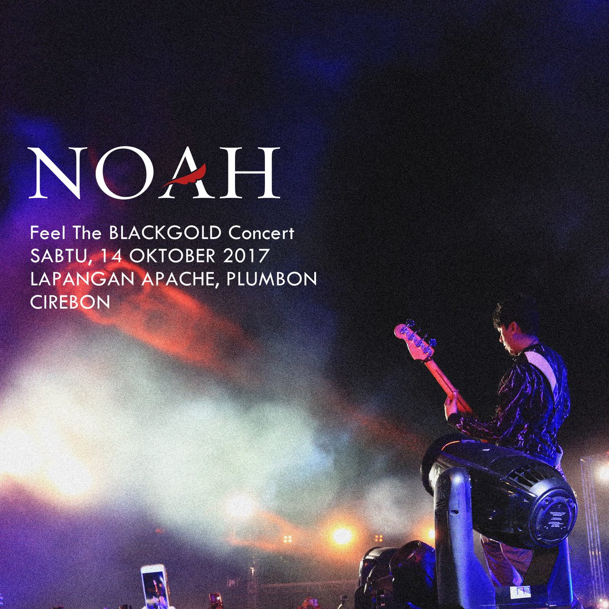 NOAH_ID's tweet photo. #NOAHSchedule SABTU, 14 OKTOBER 2017 | LAPANGAN APACHE, PLUMBON, CIREBON | Start 7pm #NOAHCirebon https://t.co/ShjaRGqNvj