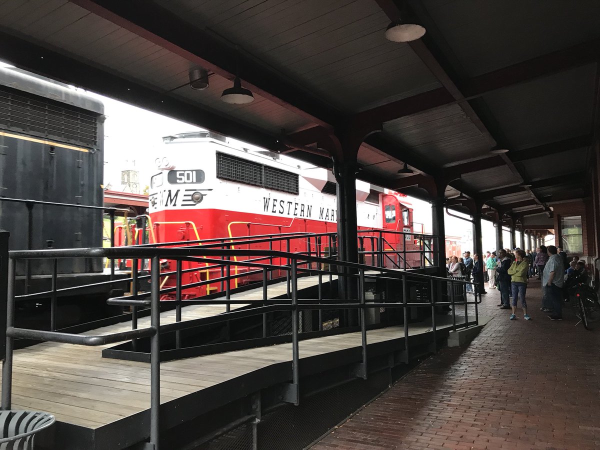 RAILMag's tweet image. Had a great ride yesterday in the drizzly fall foliage on @WMSRailroad’s Cumberland-Frostburg Mountain Limited. #trains #Maryland #MD
