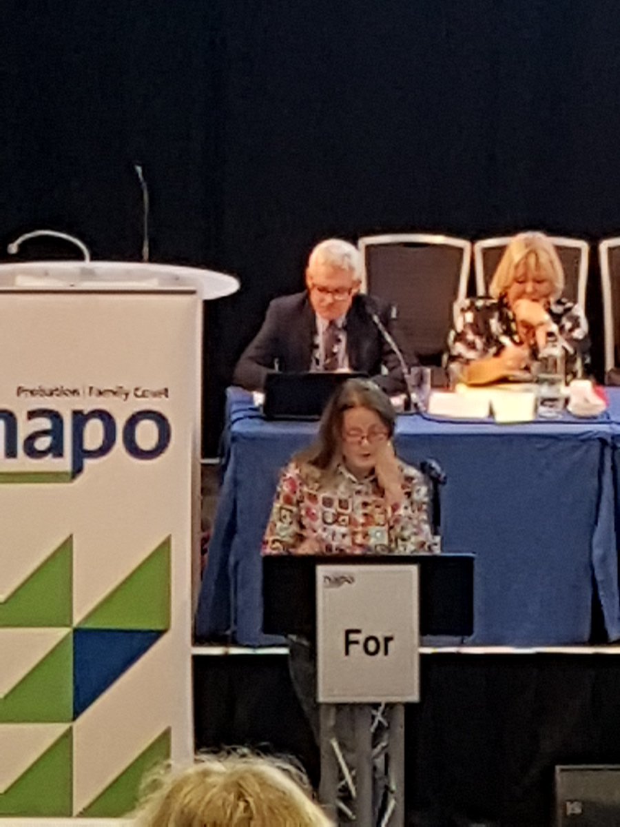 Napotheunion's tweet photo. Nicki Kenney proposes workloads motion at #NapoAGM17 #Nottinghm https://t.co/rop7eX1D5Z