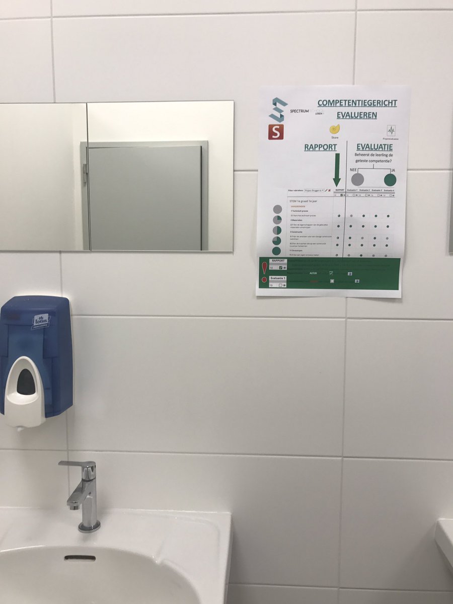 ChristineHannes's tweet photo. Competentiegericht evalueren: tot in de toiletten! Het houdt ons bezig hier @spectrumschool  😁 https://t.co/aRvLjmdnqY