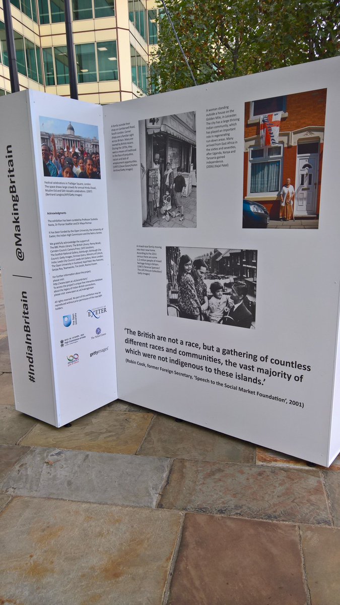 HuwIrranca's tweet photo. Heading to @CoopParty conference in London. Lovely to see this #IndiaInBritain exhibition on South Bank walkway https://t.co/M5xoqJAeYa