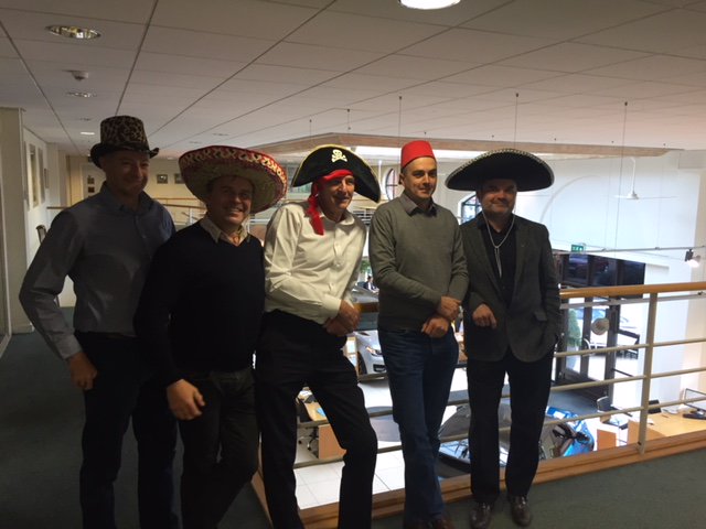MMGLandRover's tweet photo. Property project team meeting at Marshall Land Rover #MeltonMowbray chaired by Head of Property El Simonos Pageos! 😉😀 #HatsOn4MentalHealth https://t.co/BjLJ3Clt1q