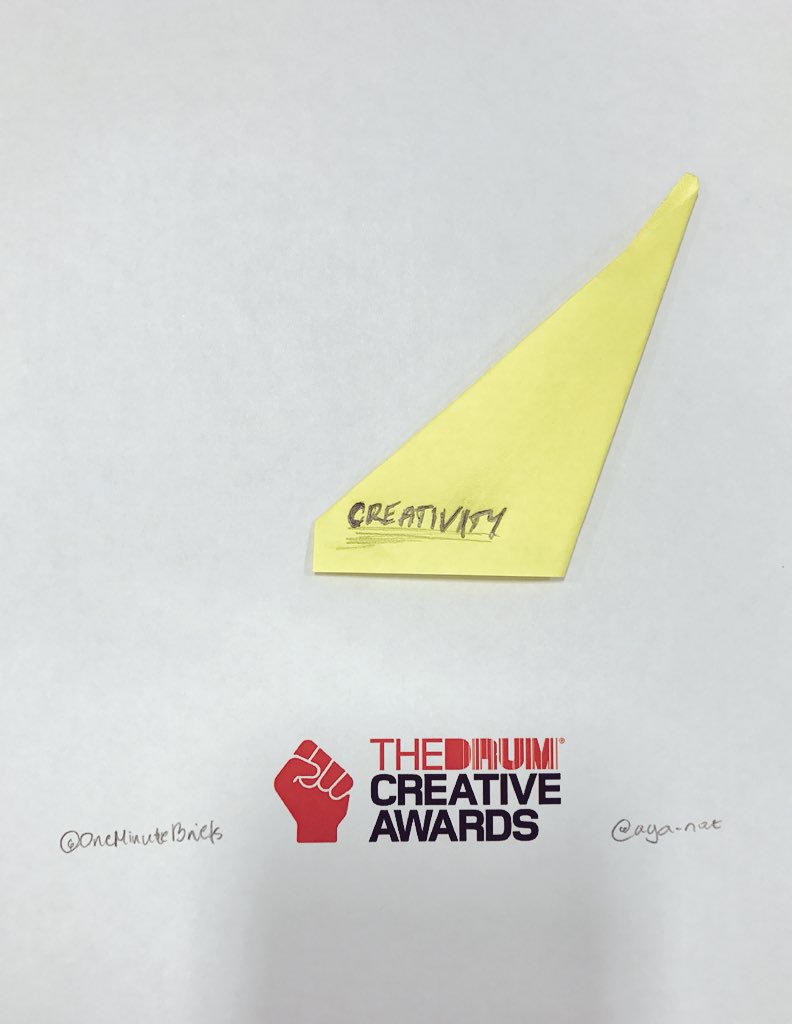 aga_nat's tweet photo. @OneMinuteBriefs @AwardsCreative @TheDrum #Creativity back in spotlight https://t.co/vXYXeecyow