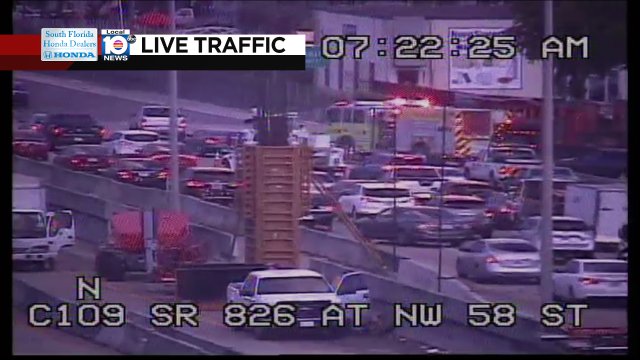 Crash on SR-826 NB at NW 58th St #traffic #miami https://t.co/4VH3kgYVTZ
