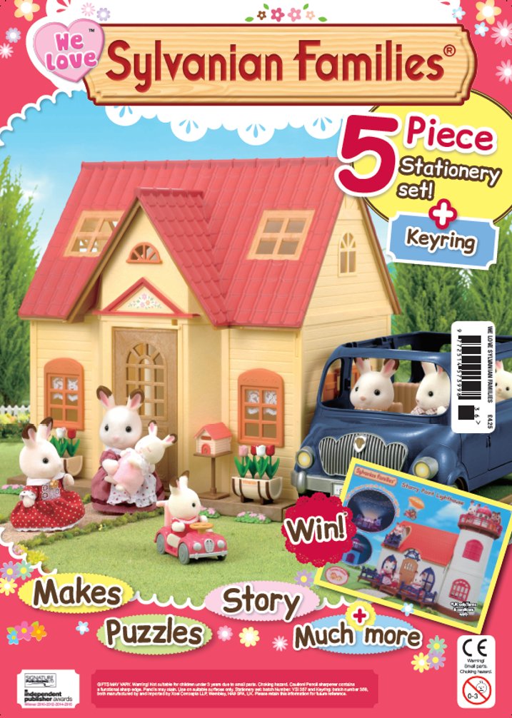 *drumroll* Special announcement! A one-off 'We Love Sylvanian Families' magazine is now available with exclusive key ring &amp; tin box gifts! 🎉