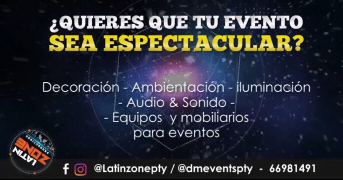 <a href="/latinzonepty/">LATINZONE PRODUCTION</a> QUIERES QUE TU EVENTO SEA ÚNICO Y ESPECTACULAR ? 📸🎙🕹🎉