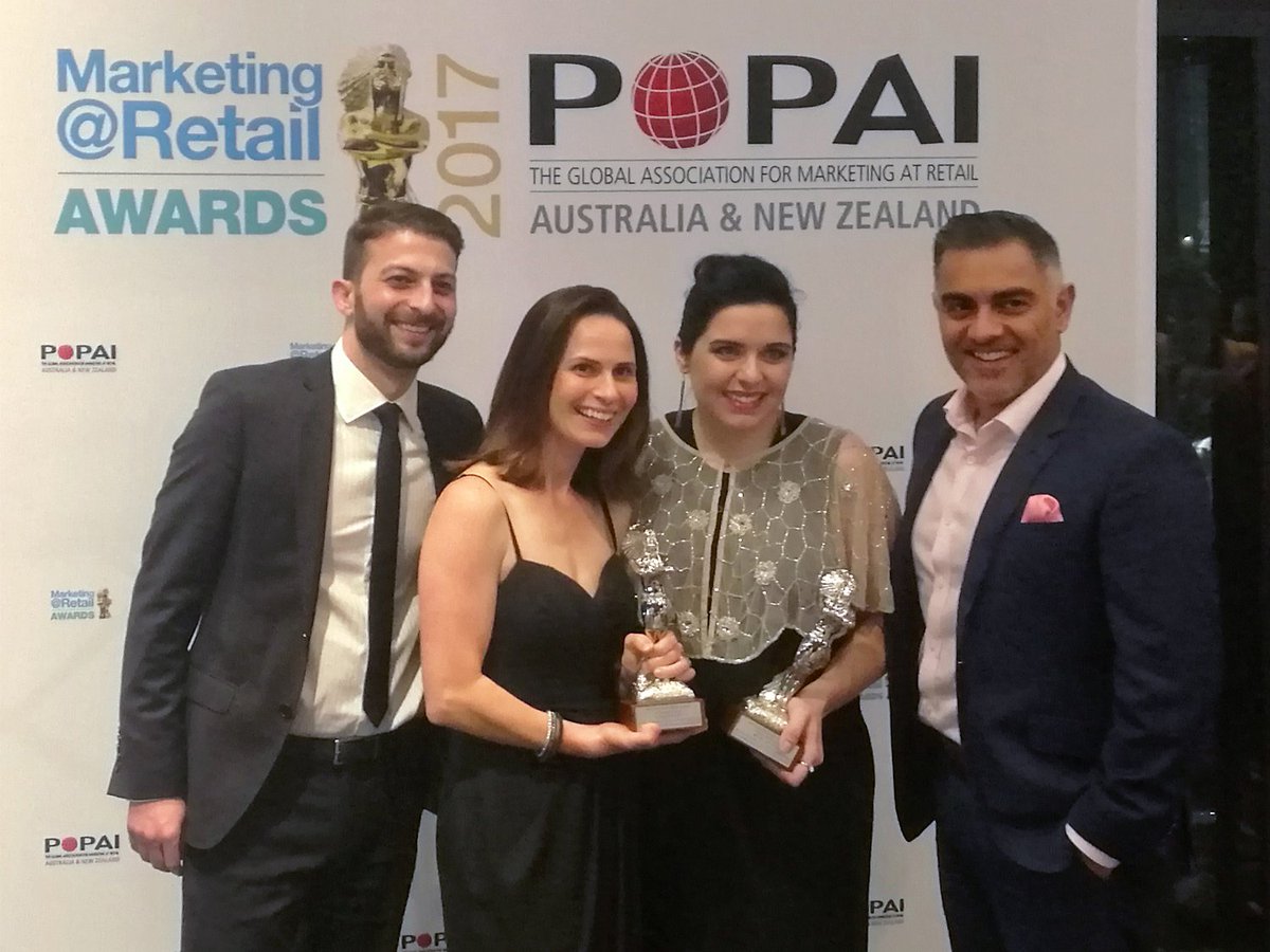 Retail_Safari's tweet photo. Congratulations to our @Retail_Safari+Microsoft team for winning the 2017 @popaianz Field Marketing Excellence Award https://t.co/HhiEJgB9x3 https://t.co/OFAWGjQ8cz