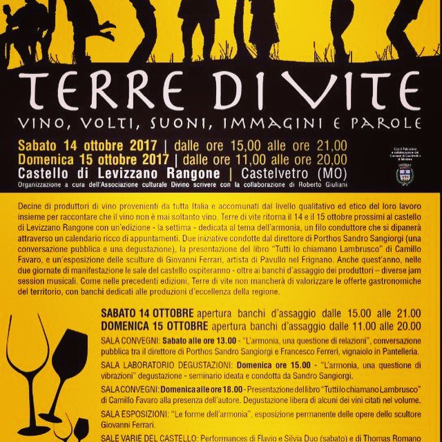 Vi aspettiamo domani e domenica a #terredivite #organiclifestyle