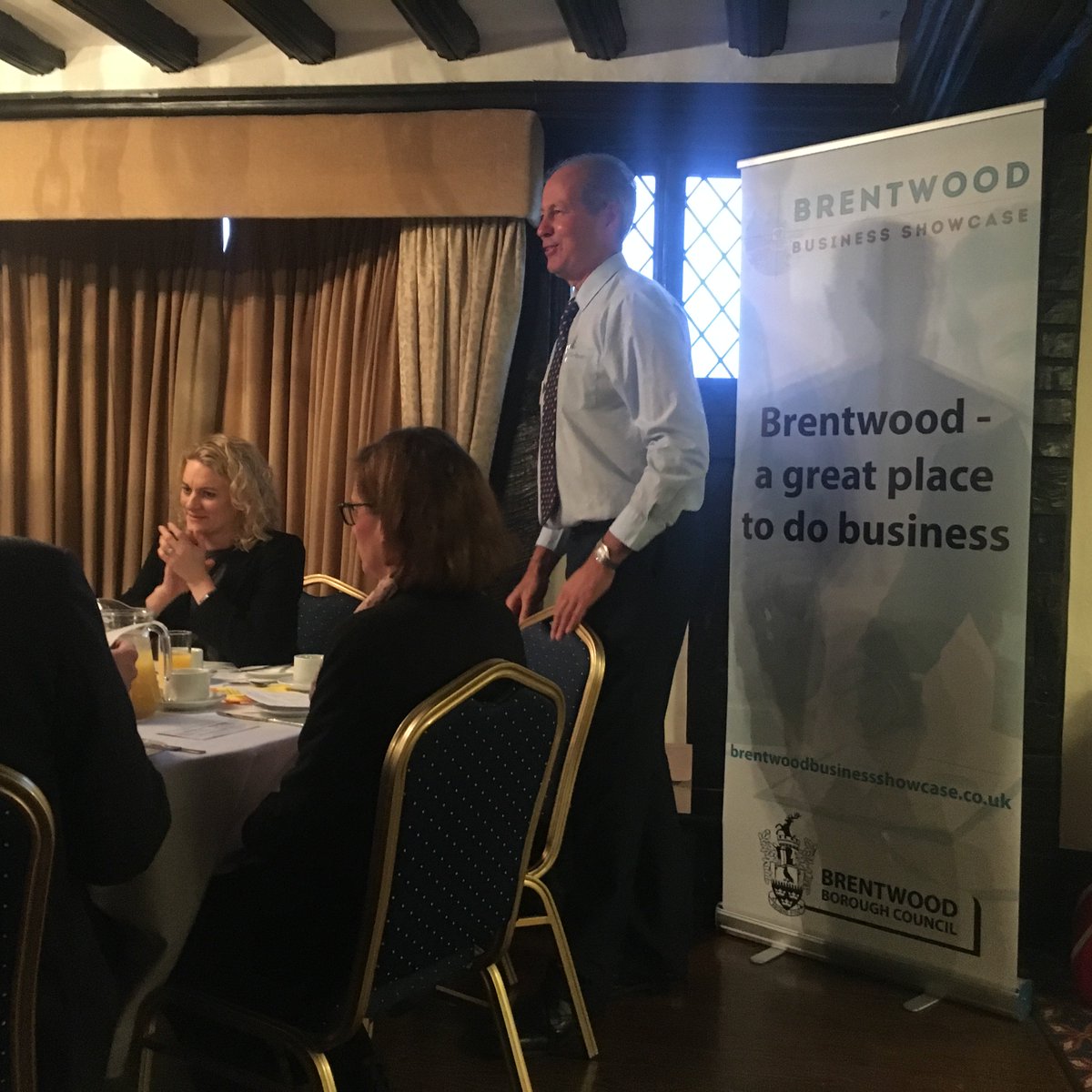 Brentwood_BC's tweet photo. Leader, Cllr Louise McKinlay is the main speaker at this mornings Chamber of Commerce breakfast https://t.co/tZ3OwnRZ3j
