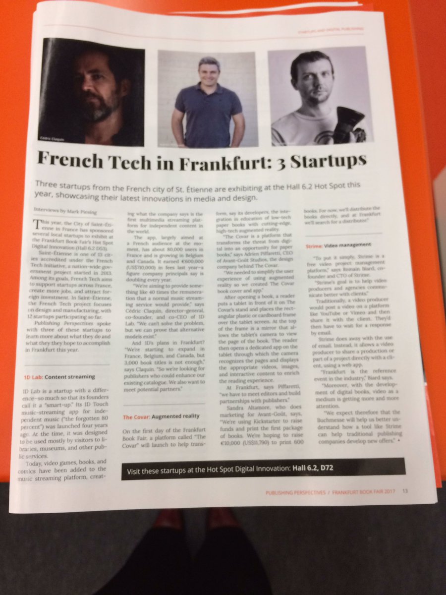 Les startups stéphanoises et la French tech à l'honneur aujourd'hui #fbm2017 #strimeapp #cdandlp #avantgout #1dlab
