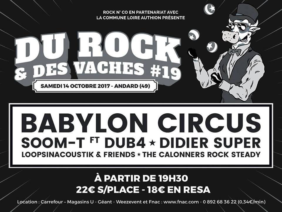 CultureEtc's tweet photo. #Andard 14-15/10 "Du #Rock et des #Vaches" (puis du "Rock et des veaux")... allez prendre l'air en musique! https://t.co/8Eif3gZr6d