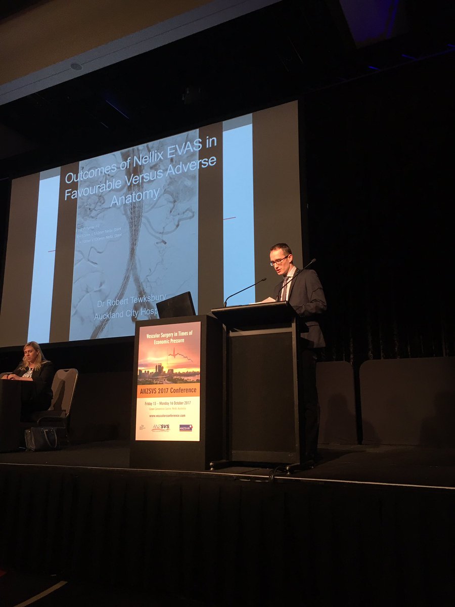 samijaykay's tweet photo. RTewksbury tackled tough data on Nelix. Close surveillance may be warranted to look for type1 endoleaks #ANZSVS17 #traineesession https://t.co/9BTqp0boKD