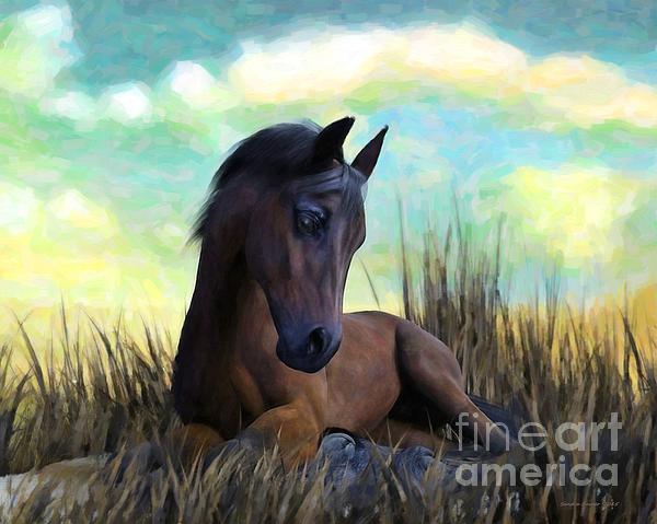sandrabauser's tweet photo. New artwork for sale! - "Resting Foal" - https://t.co/iidLc0ox6Z @fineartamerica https://t.co/t5T9URnQHw
