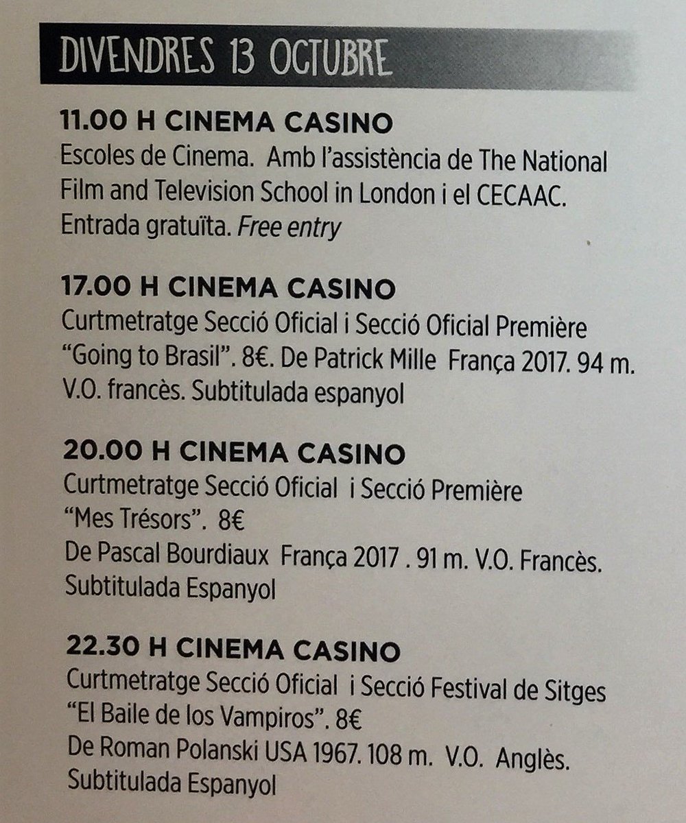 BegurEsAutentic's tweet photo. Mireu tots els curtmetratges d'aquesta tarda del #BegurFilmFest17, segur que val la pena anar-hi, no us els perdeu! https://t.co/fRBJZKBkLs