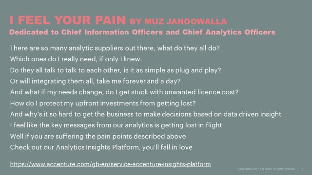 StatMan_Who's tweet photo. I feel your pain! Poem dedicated to #CIOs &amp; #CAO everywhere! #AppliedIntelligence #Analytics #InsightsPlatform #CIO https://t.co/FHBIR4JgDq https://t.co/lKMMSeyeUe