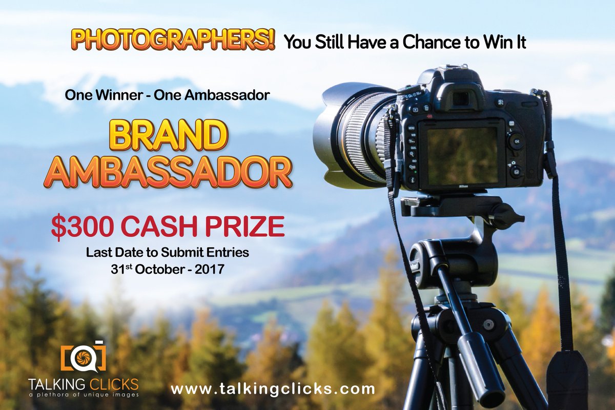 Saqib_A_Riz's tweet photo. Photography Competition for Selection of Brand Ambassador
#Photography #pictures #images #pics #foto #OnThisDay #competition #Talkingclicks https://t.co/ouaBDusI5v