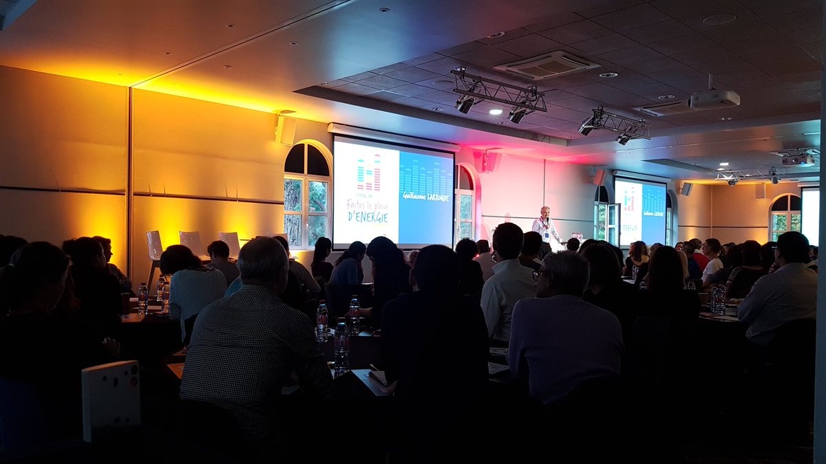 solutis's tweet photo. Cette semaine nous avons assuré 2 journées de plénière #TotalGR avec @LeverdeRideau, au @chateauform Campus Saint Just. #Event https://t.co/rNOhCy5t3L