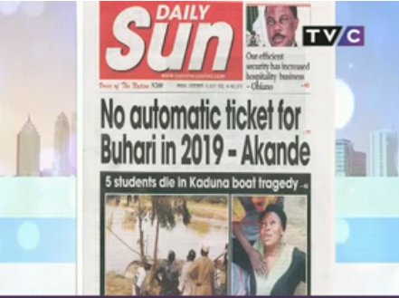 TVCconnect's tweet photo. Coming from the 'Daily Sun' #NewsPaperFrontPageReview #YourViewTVC https://t.co/6CQ4cBFK2a