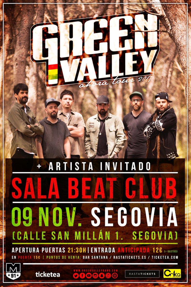 Crikaprod's tweet photo. .@greenvalleyband  en #directo en #segovia @BEATCLUBSEGOVIA  @CulturaHabitada @MAD91Familia entradas ya a la venta https://t.co/gyDH857fwH
