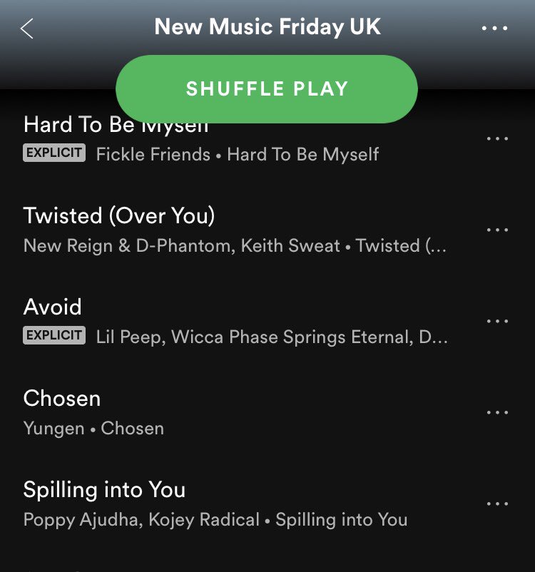 __DPhantom's tweet photo. 🙌🏼 thank you @SpotifyUK for adding Twisted (Over You) to New Music Friday! Listen here -> https://t.co/JWt8P4fEnd https://t.co/Pzaqi9QsH2