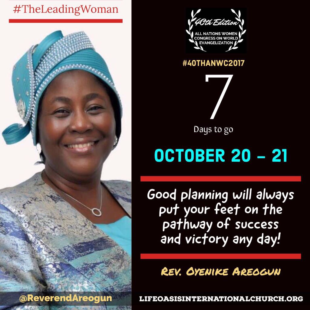 AnointedDODs's tweet photo. #doallyoucanandyouhavetoplanforthisprogram
#40thAWC2017
#RevOyenikeAreogun https://t.co/gPesYpYVxu