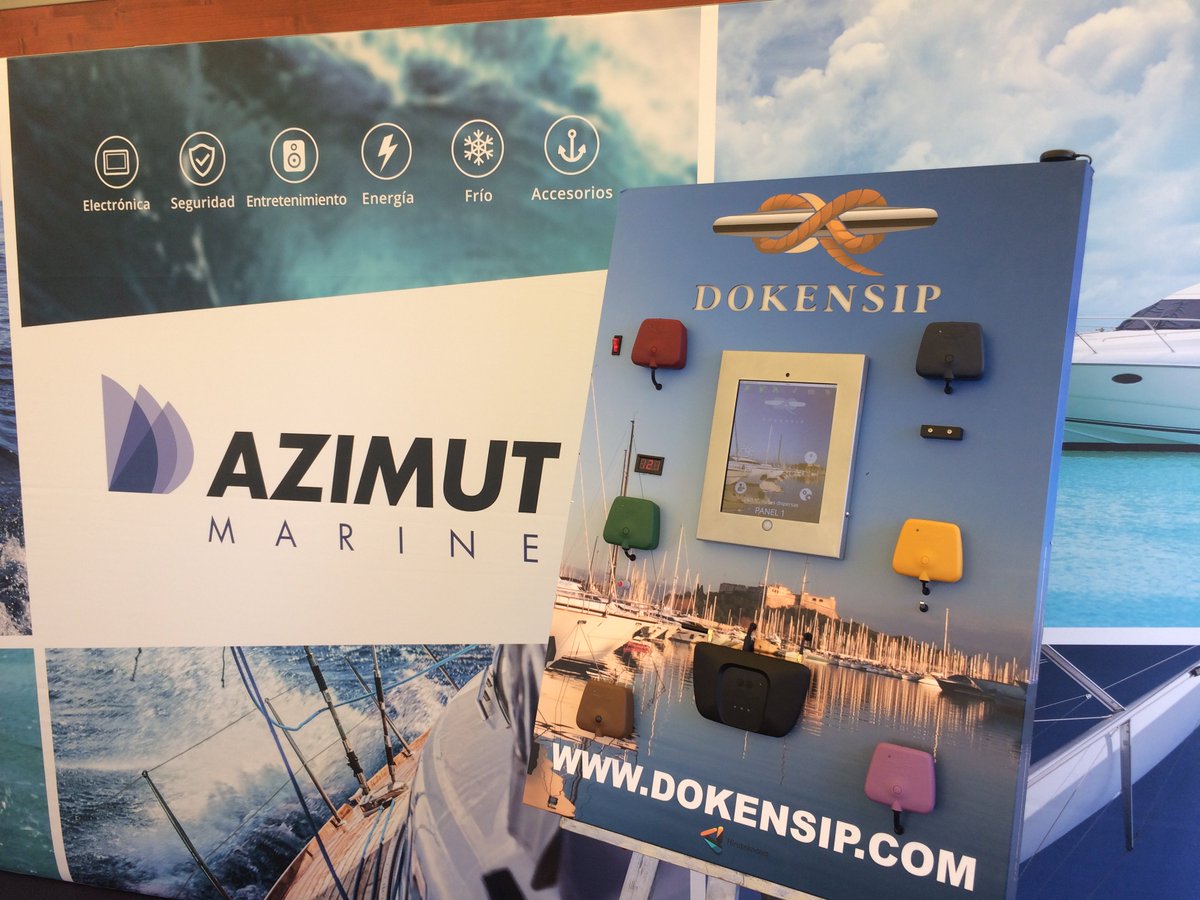 DOKENSIP's tweet photo. Acércate al stand de Azimut E547 en @salonnautico y prueba la living demo @DOKENSIP La seguridad de tu barco en tus https://t.co/xZixVLY4tI https://t.co/Eav5wir5a3