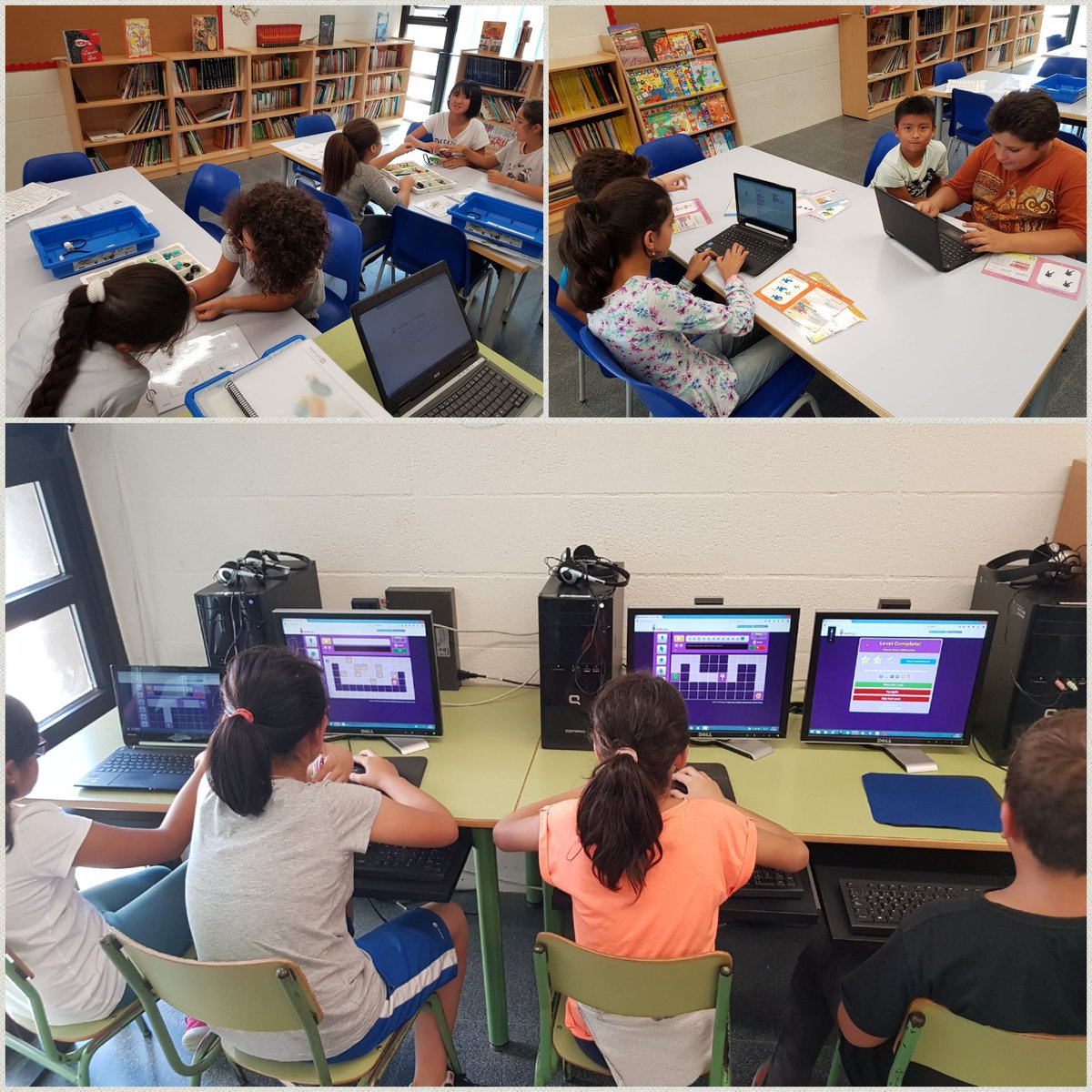 epompeufabra's tweet photo. Els nostres alumnes s'inicien en el món de la robòtica a les tardes de tallers. @CRPHospitalet @LHEDUCACIO @xaviercorral @ampapompeulh https://t.co/rYWQ1Dfry0