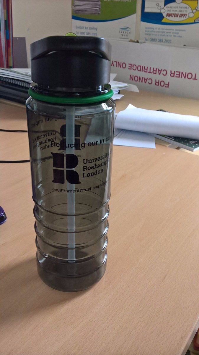 UR_Green's tweet photo. We will be giving out reusable bottles 11-2 at the hive. Find out about plastic pollution and how you can help @Growhampton @RoehamptonUni https://t.co/jTgympNVWx