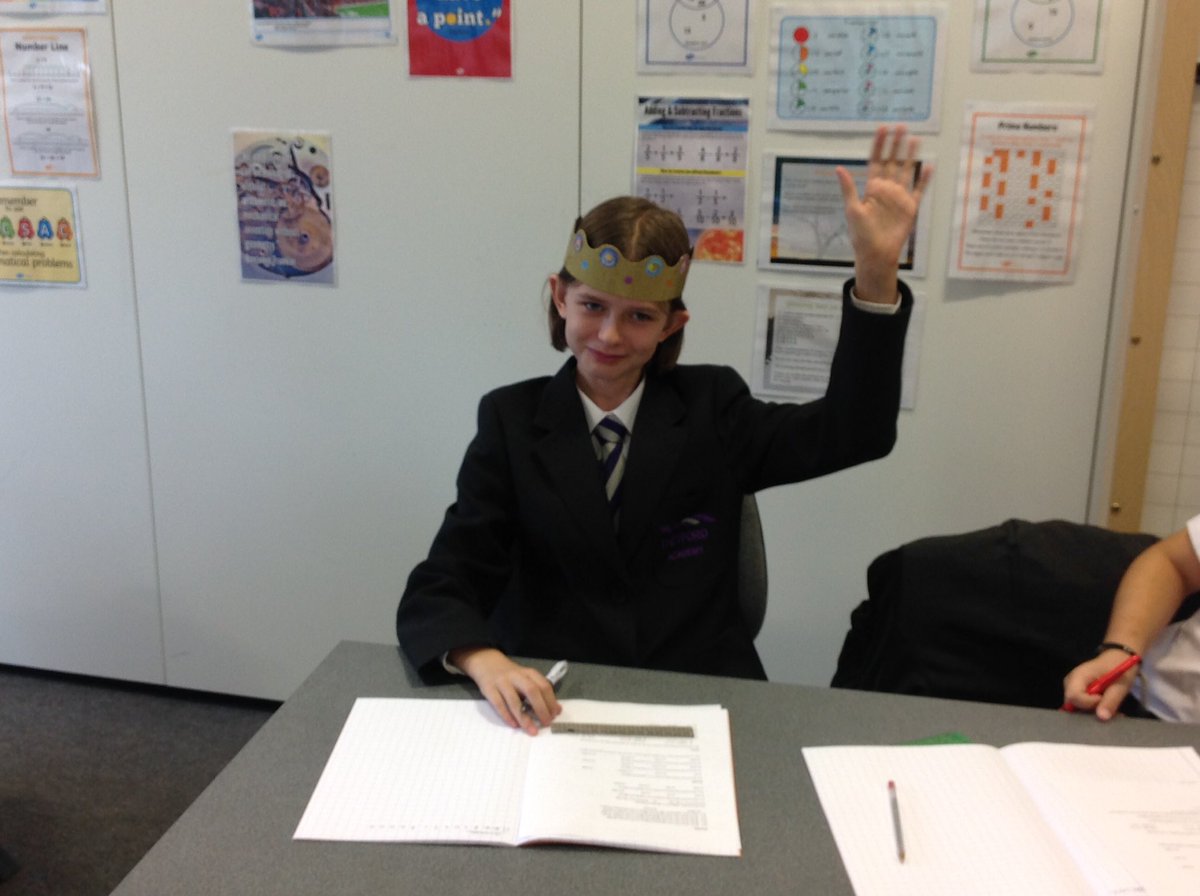 Royal Rasa! Maths Queen of the week!! #mathsqueen #mathsmatters #lovemaths #thetfordacademy